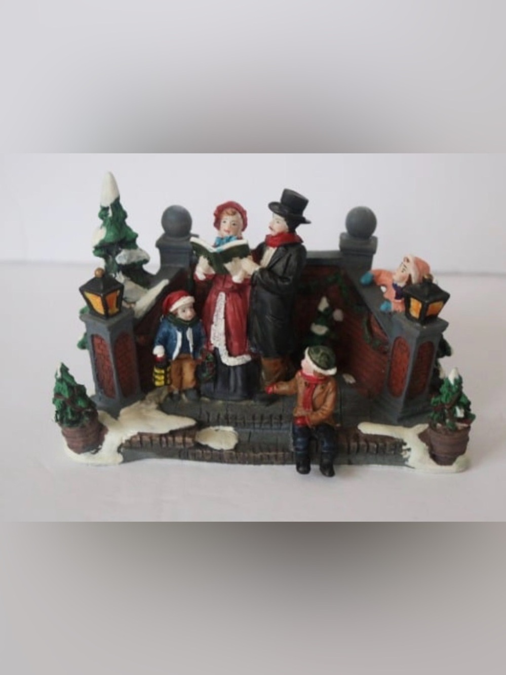 Vintage Christmas Carolers Figurine Sculpture